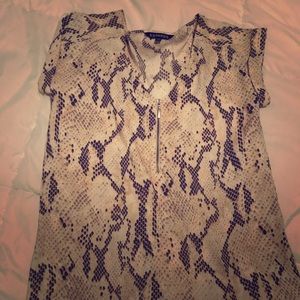 Snake print express blouse